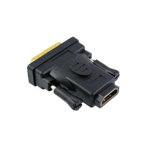 1pcs DVI D 24+1 Pin Male To HDMI Female Adapter Converter HDTV Cable Switch for PC PS3 Projector HDTV HDMI Converter