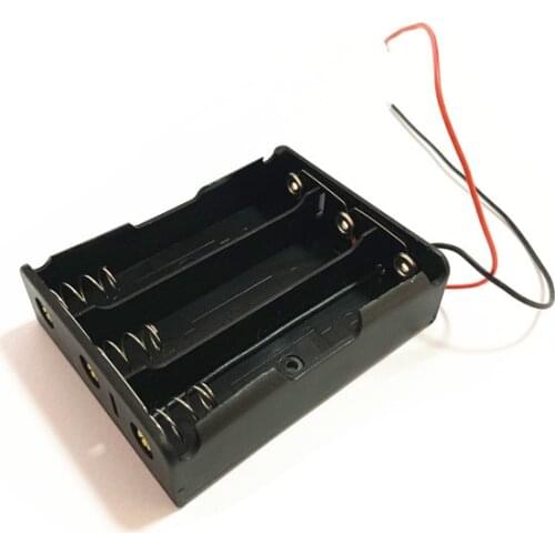 1pcs 18650 Power Battery Storage Case Box Holder Leads With 3holders in parallel
