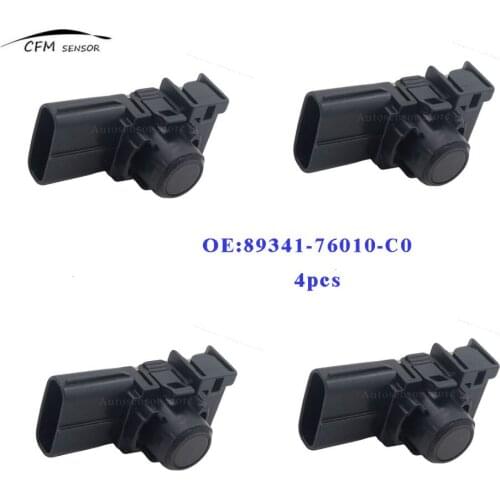 4pcs New 89341-76010-C0 PDC Parking Distance Sensor Reverse Assist For TOYOTA