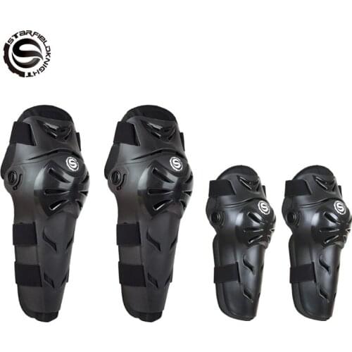 4PCs SFK Motorcycle Elbow Guards Knee Pad Adjustable Off-Road Protective For Motocross Racing Cycling Skating Protective Gears