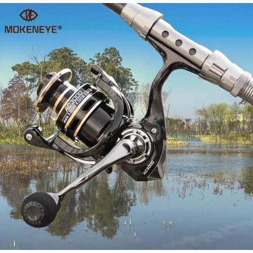 8KG Max Drag Fishing Reel AC20-70 Spinning Wheel 5.2:1 High Speed Wear Resistant Metal Spool Adjustable CNC Handle Sponge Grip