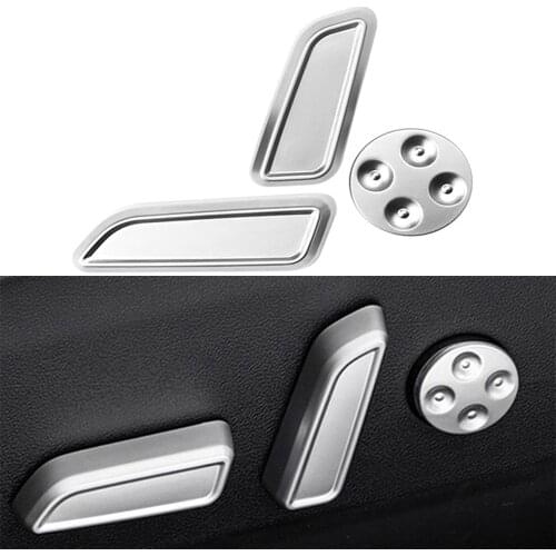 1 Set Car Accessories Seat Button Decoration Stickers Button Protective Shell Interior Modification For Tesla Model 3
