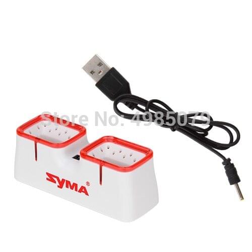 2in1 SYMA X22W Battery Charger Balance Charging Hub Recharge Stand for 3.7V 400mAh Battery RC Quadcopter Spare Part