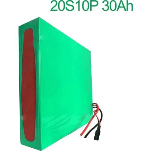 72V 30Ah 20S10P 18650 Li-ion Battery electric two Three wheeled motorcycle bicycle ebike 320*290*75mm
