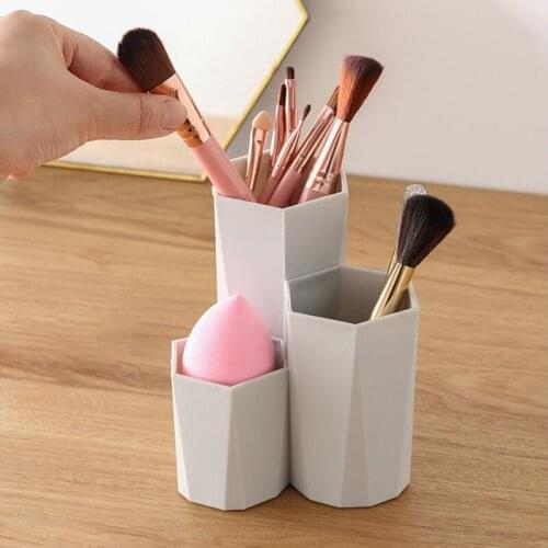 Cosmetic Brush Make Up Storage Box Cosmetic Holder Make Up Tools Holder Rack For Makeup Nail Polish Table Organizer
