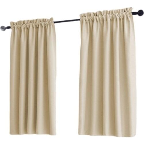 Small Curtains for Kitchen Window Door Short Treatments Kitchen Casual Weave Cafe Curtain Decoration