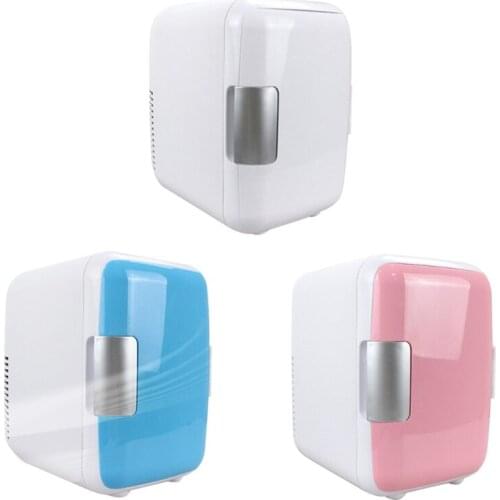 Small Fridge for Car Travel Cool and Heat Compact Personal Fridge Car Props G5AD