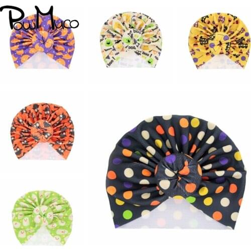 Powmuco 20*17 CM Lovely Cartoon Pattern Baby Girls Hats Fashion Printed Donut Caps Halloween Headwear Children Photography Props