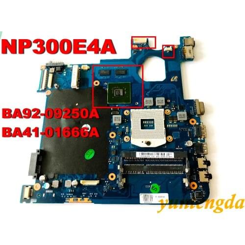 Original For Samsung NP300E4A motherboard BA41-01666A BA92-09250A tested good free shipping connector