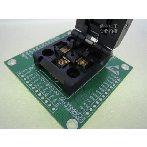 Original YAMAICHI IC Test Seat IC51-0484-806 Burning Programmer LQFP48/DIP48 Socket Adapter