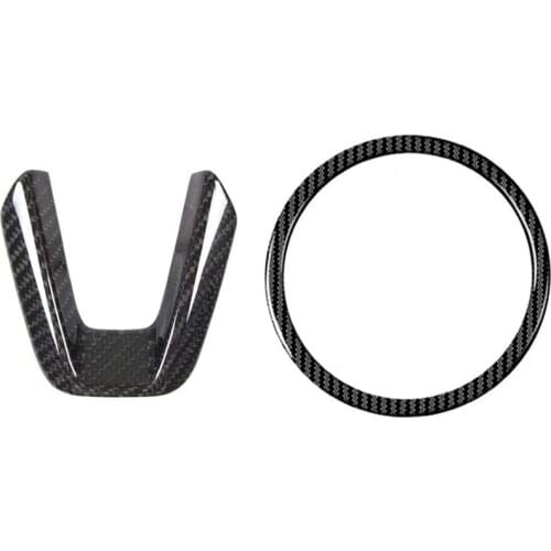 Carbon Steering Wheel Trim Sequins, Steering Wheel Ring Logo Applique Cover,Car Accessories,for Mazda 3 6 Cx-4 CX5 CX9