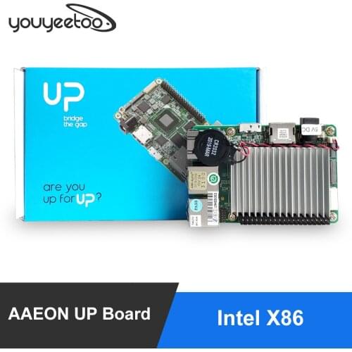 AAEON UP Board Inter 4GB RAM+32GB EMMC Compatible with Most of Raspberry Pi HAT Intel X86 Support Linux, Android Windows 10