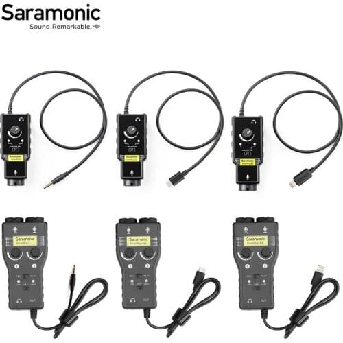 Saramonic SmartRig XLR Microphone Preamplifier Audio Adapter Mixer Preamp & Guitar Interface for DSLR Camera iPhone 7 7s 6 iPad