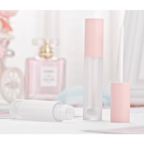 50PCS roind pink Lipstick tubes empty lip glaze tubes 5ml lip glaze tubes handmade lipglaze tubes Refillable Bottles wholesale