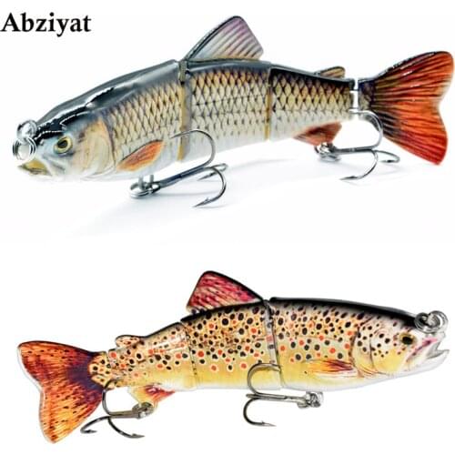 6.34inch/16.1cm Fishing Lures Bait Swimbait Metal Joint Hard Lure Life-like fish Pesca Crankbait
