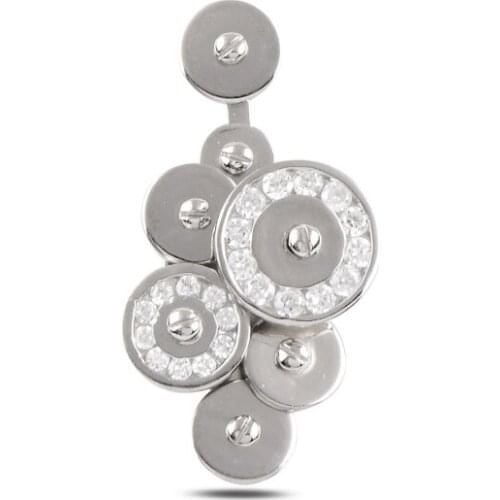 Silver 925 Sterling Zircon Cubic Zirconia Pendant