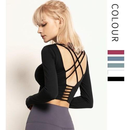 Women Fitness Clothing Breathable Yoga Top Gym Workout Tank Top Sexy Backless Sport T-shirt Women Running Shirt Sport Crop Top