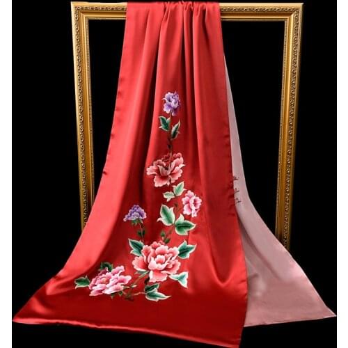 Hangzhou silk top grade silk silk Suzhou embroidery scarf scarlet embroidery banquet shawl evening dress gift box
