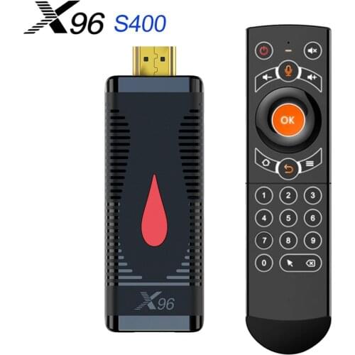 2020 X96 S400 Android 10.0 Allwinner H313 Quad Core TV Stick 2GB RAM 16GB ROM 2.4G Wifi Smart Tv Box Dongle VS X96S