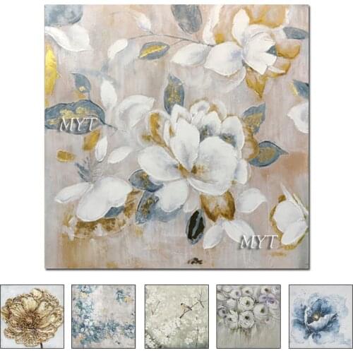 2021 Frameless Several Flowers Handmade Oil Painting Wall Pictures Canvas Art Picture Oil Painting On Canvas For Home Decor