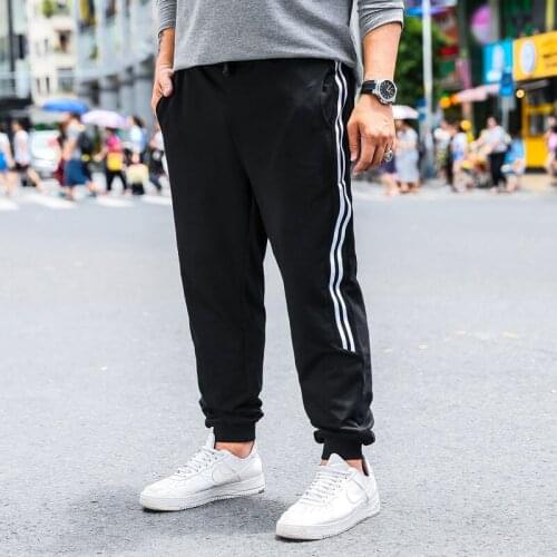 2021 Solid color Spring big size mens large sports pants mens big people pants plus size mens pants 8XL 7XL 6XL