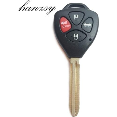 4 Button Replacement Remote Key Case For Toyota Camry Avalon Matrix RAV4 Venza Yaris Avalon Car key housing blank Fob with Blade