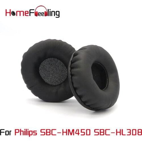 Homefeeling Ear Pads For Philips SBC HL308 HM450 Earpads Round Universal Leahter Repalcement Parts Ear Cushions
