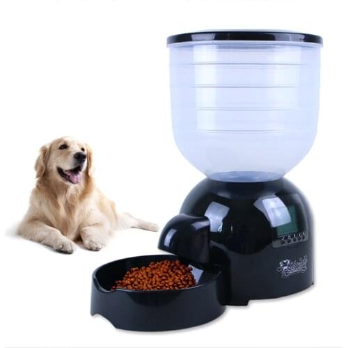 Automatic Pet Dog Feeder 11L Dog Food Dispenser Food Bowl for Cats Dogs Voice Recorder Time Programmable