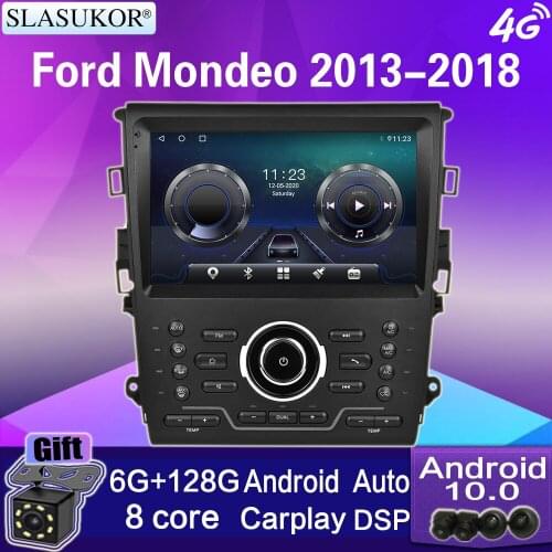 9“ Ford Mondeo FUSION 2013-2018 Android 10 Audio Car Radio Multimedia Player GPS Stereo Receiver Carplay Multimedia Car BT