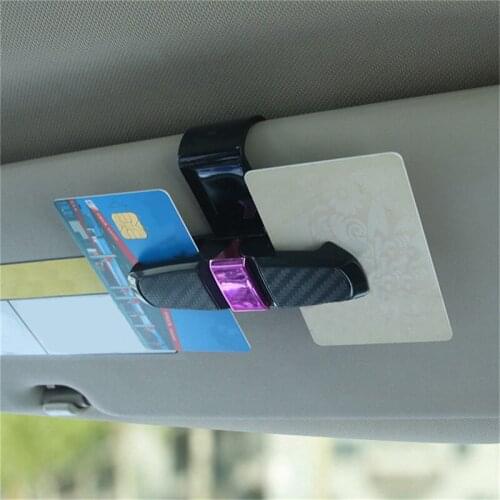 Car Sunshade Storage Clip Practical Multifunction Visor Sun Glasses Car Sun Visor Glasses Clip Card Holders