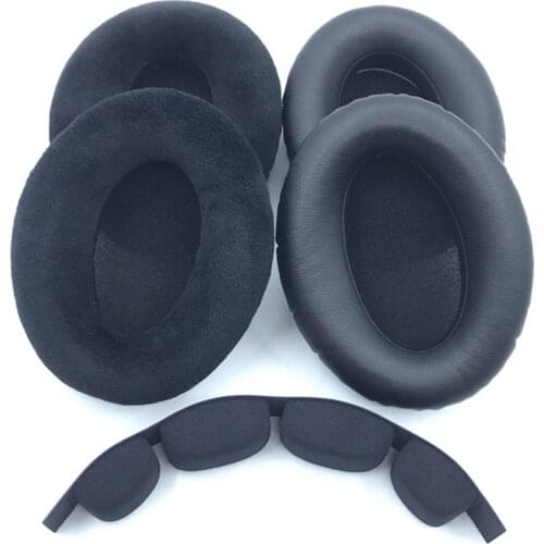 Faux Leather Velvet Earpad Headband for Sennheiser HD54/HD565/HD580/HD600/HD650
