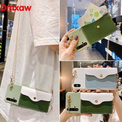 Wallet Card Case For Samsung Galaxy A70 M21 M30S A20S A10S A10E A20E S10 5G A10 M10 A60 M40 Case With the Metal Chain Soft Cover