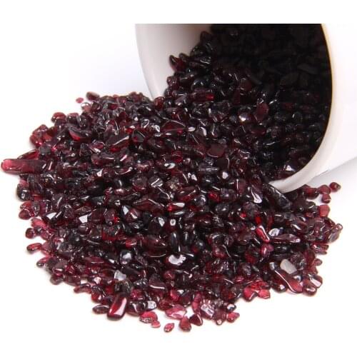 50 G Natural Garnet Chips Stone Undrilled Chips Beads Tiny Nugget Gravel Loose Rock Beads For DIY Making Jewelry Craft Decor