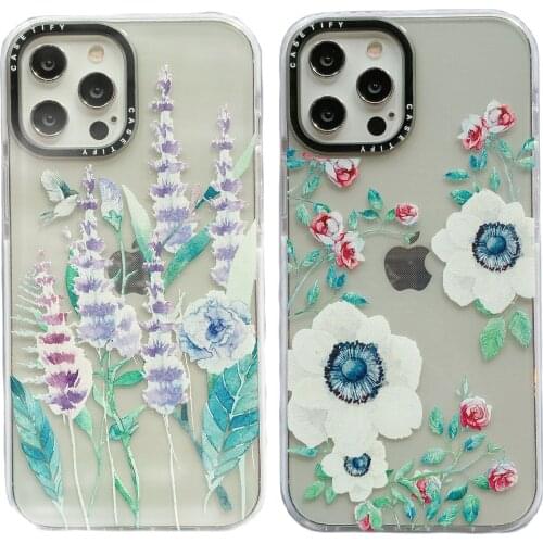 Fresh Lavender Flower Case for iPhone 12 Pro Max Back Phone Cover for 12 Mini 11 Pro Max X XS XR 8 7 Plus SE 2020 Capa