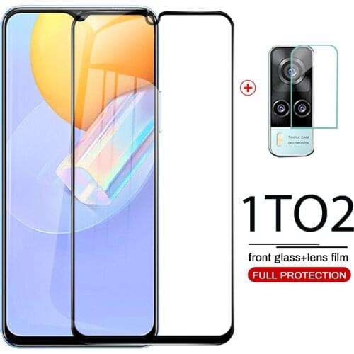 Vivoy31 case tempered glasses for vivo y31 y 31 31y V2036 6.58" camera lens protective film anti-scratch screen protectors glas