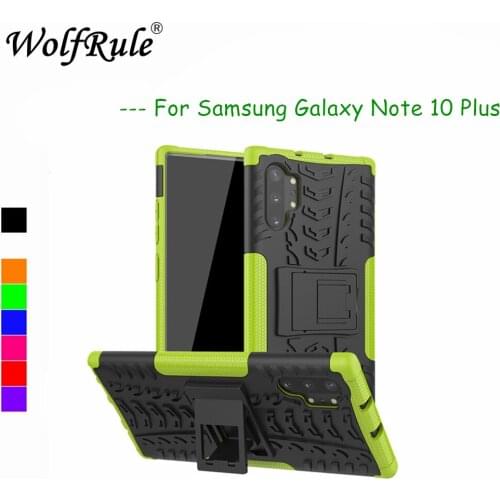 For Case Samsung Galaxy Note 10 Plus Cover Dual Layer Armor Back Case For Samsung Note 10 Plus Case SM-N975F Accessories Bag