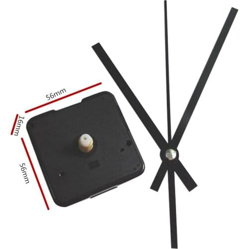 21mm shaft length Clock Accessory Quartz Movement Plastic Step Movement With Black Clock Hands DIY Clock Kits