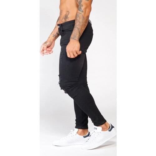 Melody 2020 Summer Black Streetwear Denim Jeans Slim Fit Jeans Denim Men Casual Skinny Straight Fashion Slim Pencil Denim Pants