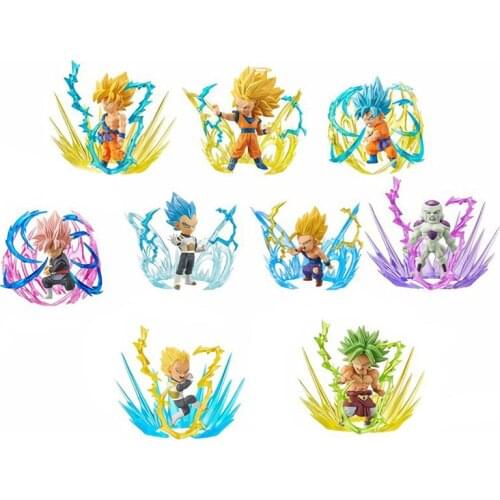 Dragon Ball Z Anime Figures 9 WCF Super Fighting Scene Goku Broli Vegeta Box Egg Dolls Action Figure Toys Boy Gifts Collectible