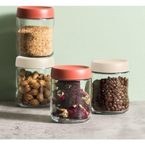 Sealed jar household storage jar large capacity round covered kitchen grain storage box dried fruit jar