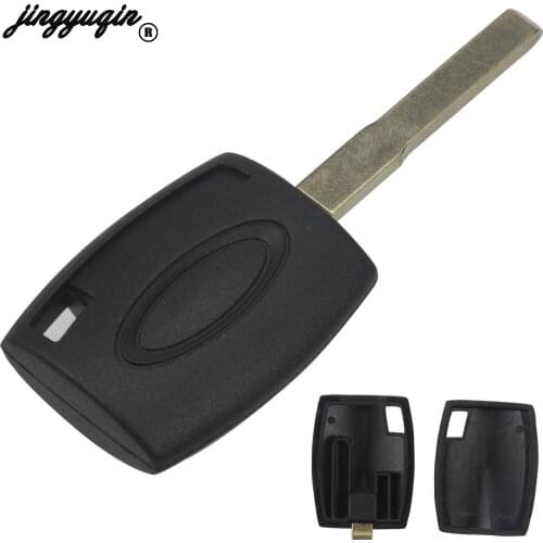 Jingyuqin 50PCS/LOT for Ford Fiesta Mondeo Focus C-Max S-Max Galaxy Kuga New Styling Transponder Key Case HU101 Key Fob Shell