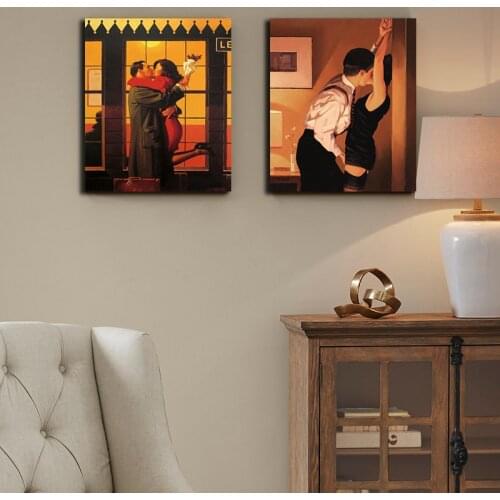 Jack Vettriano Portrait Canvas Painting Printed Poster And Print Wall Pictures Artwork Home Decor Cuadros for Living Room