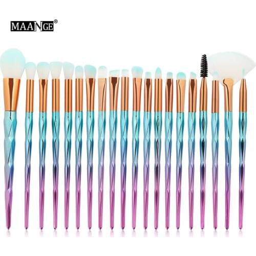 20Pcs Makeup Brushes Tool Set Cosmetic Powder Eye Shadow Foundation Blush Blending Beauty Professional Make Up Brush Maquillaje