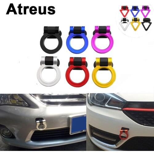 Atreus Car Auto Trailer Ring Racing Tow Towing Hook Sticker For Lexus Honda Civic Opel astra h j g Mazda 3 6 Kia Rio Ceed Volvo