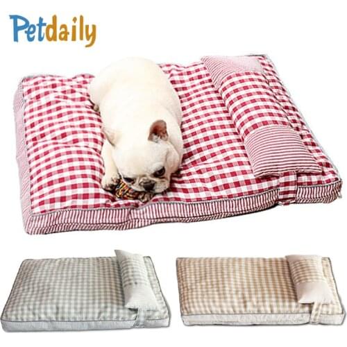 Dog Bed for Small/Medium/Large dogs,Comfort Dog Sofa with pillow and Removable Washable Cover,Pet Dog Mattress,Dog Crate Mat/Pad