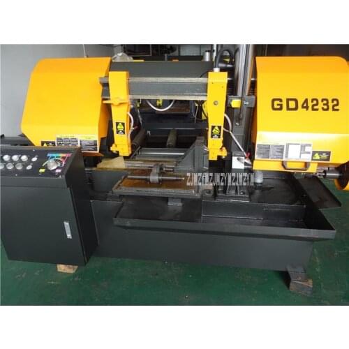 GD4232 Band Sawing Machine Industrial Grade Metal Sawing Machine Horizontal Band Saw Machine 220V/280V 4KW 20.35.45.65.80m/min