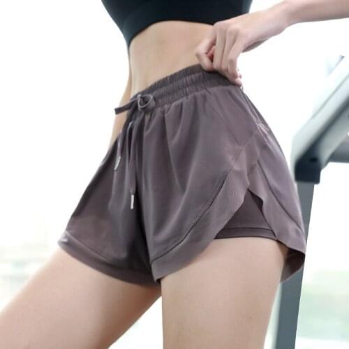 Summer Women Strentch High Waist Sports Shorts Quick Dry Gym Loose Marathon Running Shorts Breathable Yoga Fitness Shorts