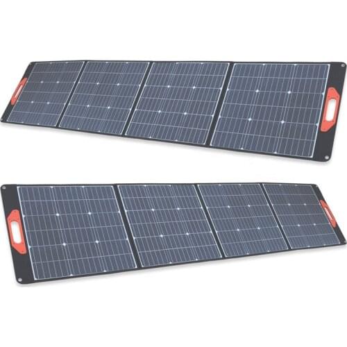 Mono Solar Cells Portable Solar Panel 200W Foldable Solar Panel With USB Ouput For Outdoor 12V Battery Charging