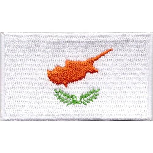 New product cyprus Embroidery Patches Iron On Or Sew Fabric Sticker For Clothes Embroidered Badge DIY