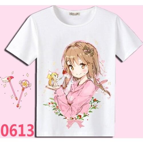 High-Q Unisex Anime Cos Card Captor SAKURA LI SYAORAN Cotton Casual T-Shirt Tee T Shirt Top